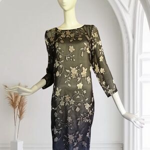 Chic  Floral Long Sleeve Dres Atos Lombardini